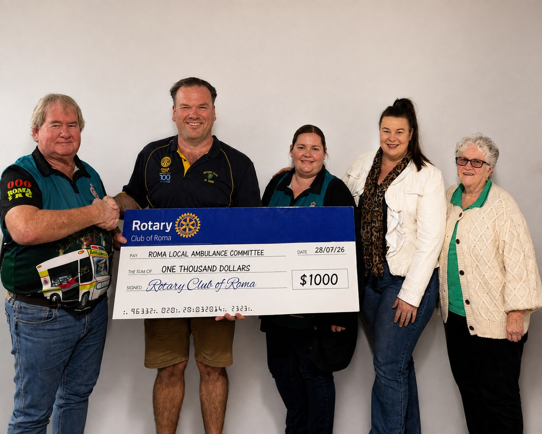 $1,000 to the Roma Local Ambulance Committee